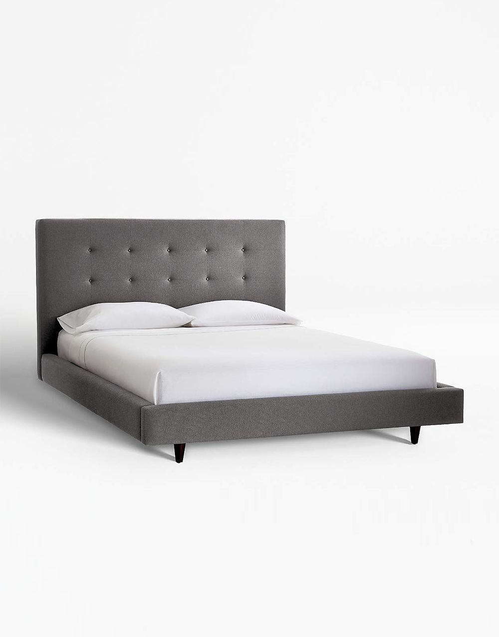 Fabric Double Bed With Headboard